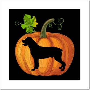 Rottweiler in pumpkin Posters and Art